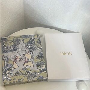 Dior White and Patterned Journal and Pencils Box Set